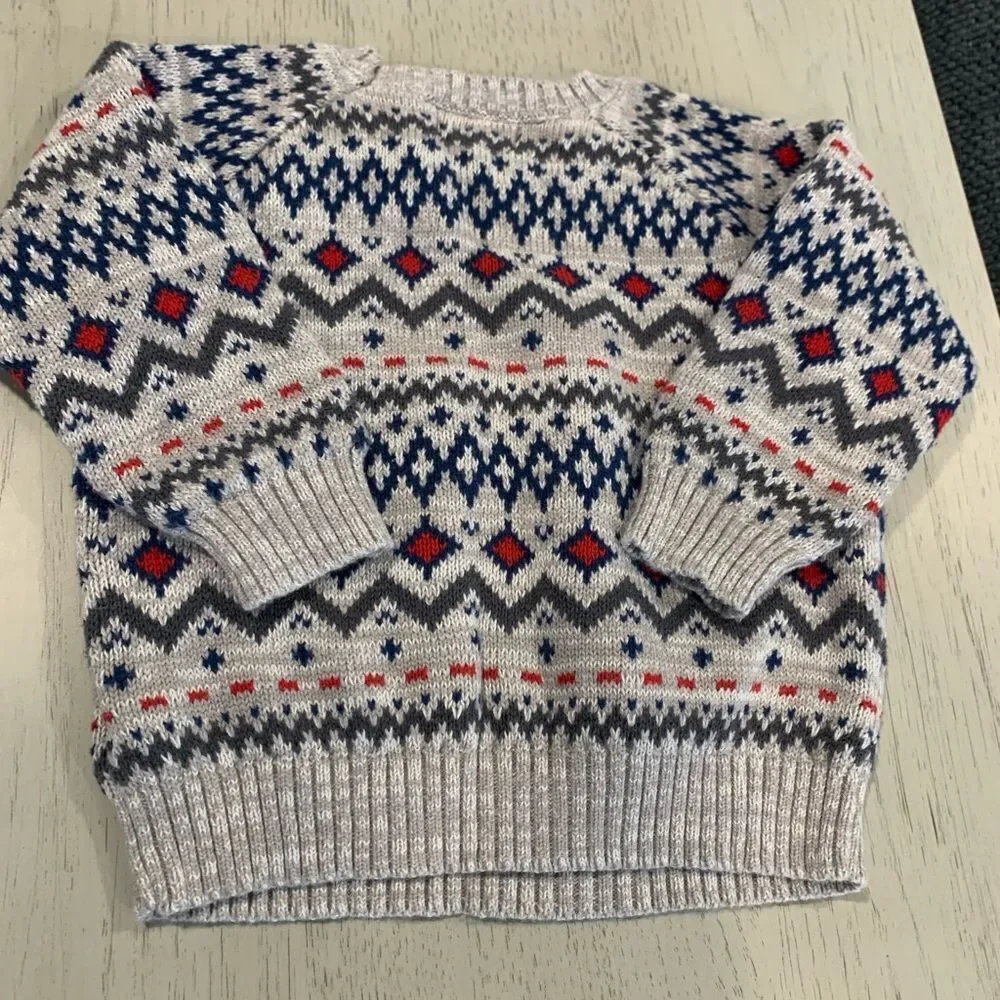 The Children's Place Boys Blue Jeans and Old Navy/ Carter’s Sweater